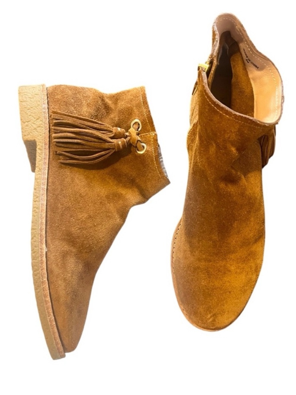 Kate Spade Bellamy Women Brown Suede Ankle Boots Sz 8